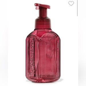 Bath & Body Works Maroon Vertical Lines Gentle & Clean Foaming Hand Soap